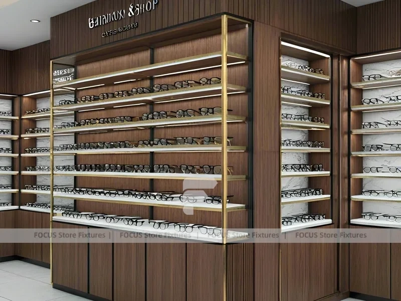 Warm Bronze Eyewear Boutique Hall for Premium Eyewear Boutique