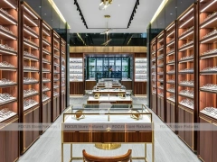 Warm Bronze Eyewear Boutique Hall with Boutique Reception Zone