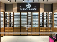 Woodgrain Optical Corridor Gallery for Premium Eyewear Boutique