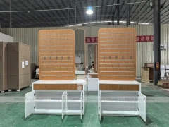 Woodgrain Optical Fixture System with Reception Counter