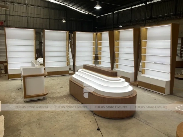 Workshop Display System Vision Retail Mockup for Premium Eyewear Boutique