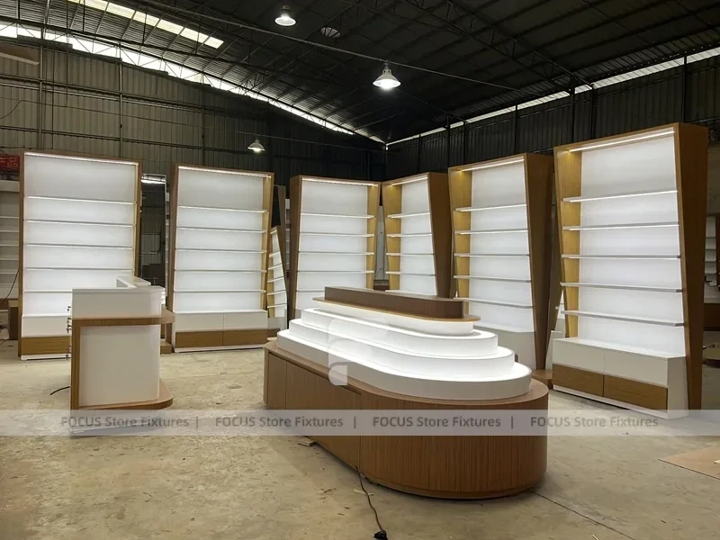 Workshop Display System Vision Retail Mockup for Premium Eyewear Boutique