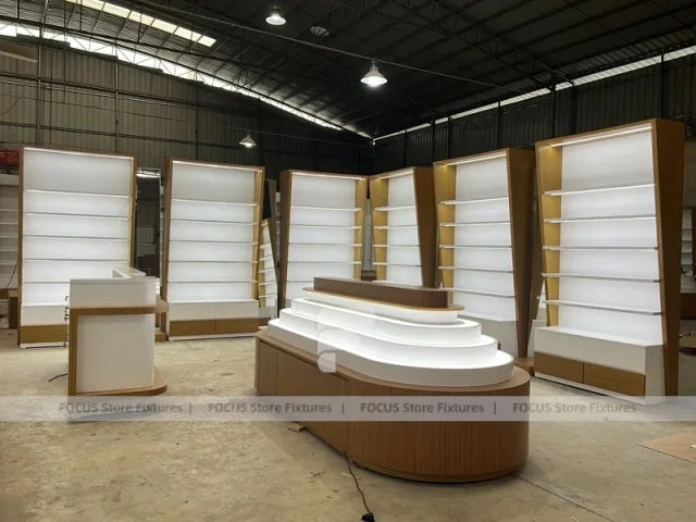 Workshop Display System Vision Retail Mockup for Premium Eyewear Boutique