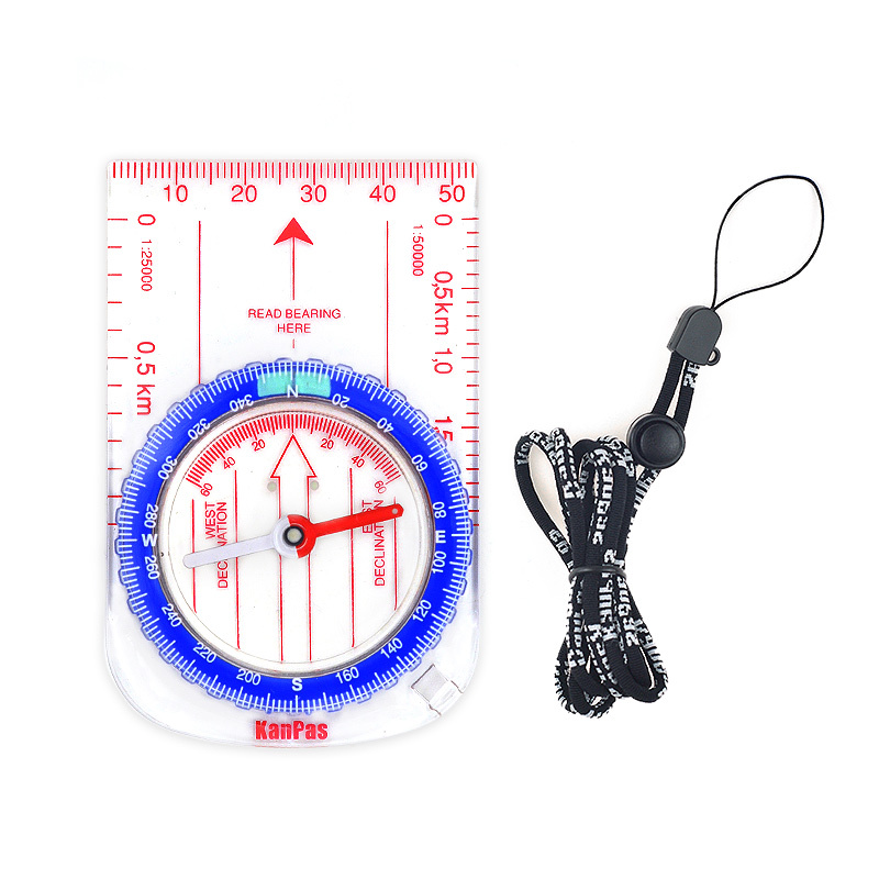 KanPas Beginner Orienteering Baseplate Compass #MA-47-4S