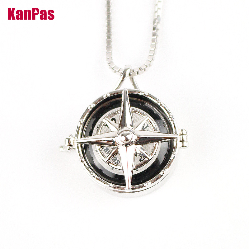 adventurer in mind,KANPAS 925 sterling silver Jewelry workable compass/  durable compass /S-20/S14/S14-01