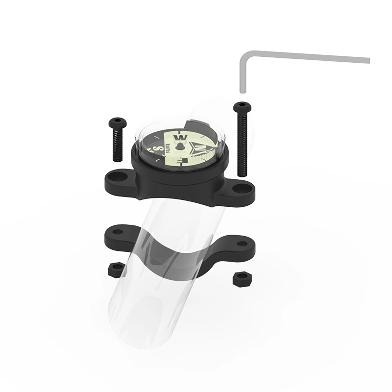 KanPas screw lock handlebar Compass for bike/cycle/ATV  #BK-37-L