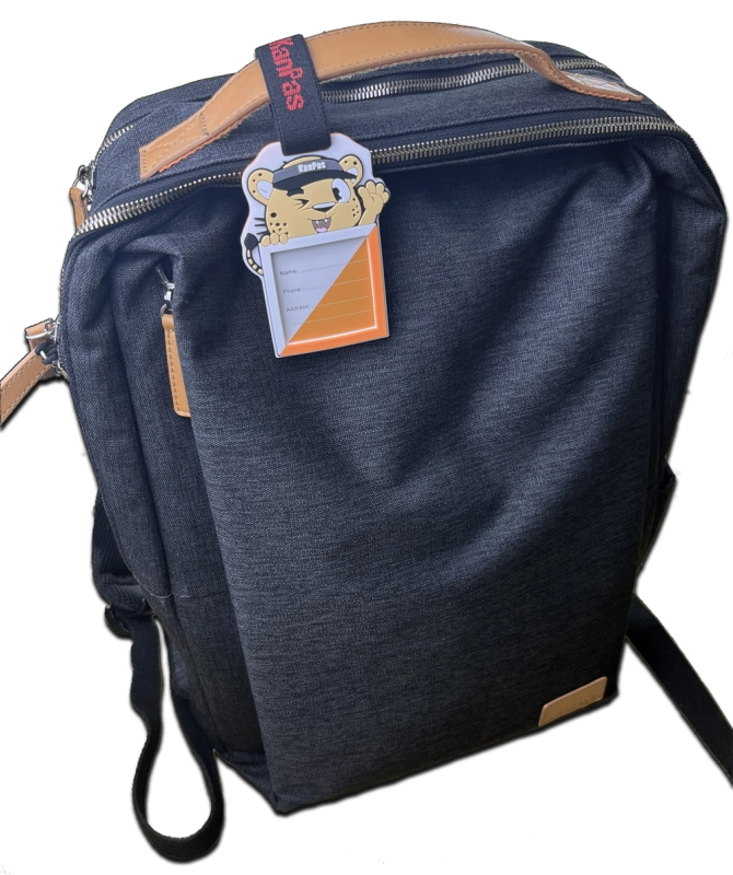 Kael marker luggage tag with thumb compass thumb strap