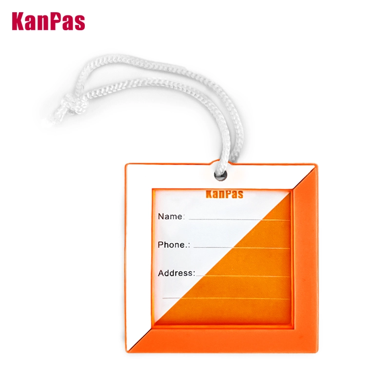 Marker luggage tag with actual marker string