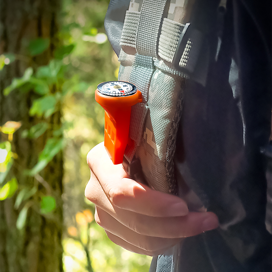 pealess Survival whistle with luminous compass   /TW-25-S