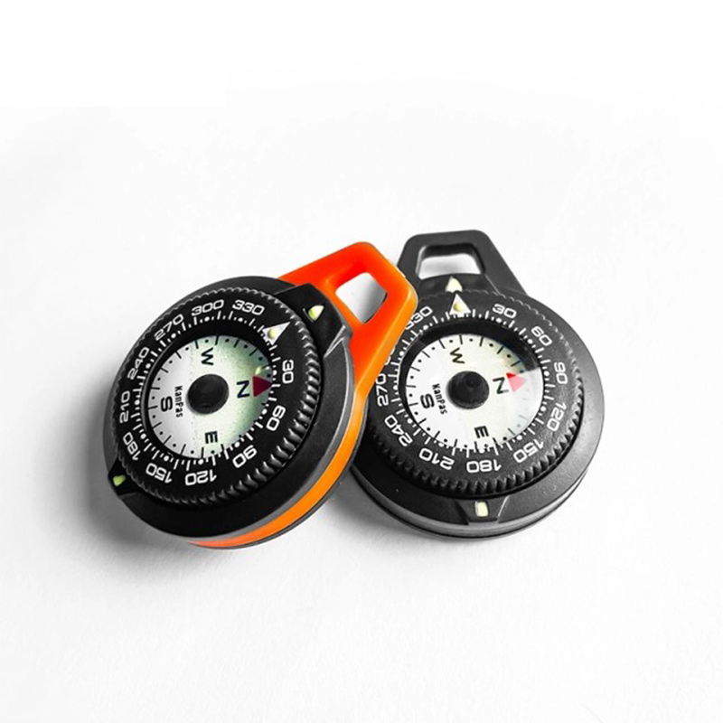 KanPas Luminous EDC Compass with zipper pull ring and lanyard # K-18