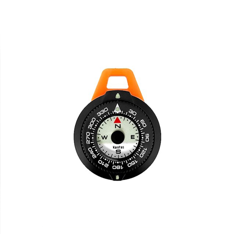 KanPas Luminous EDC Compass with zipper pull ring and lanyard # K-18