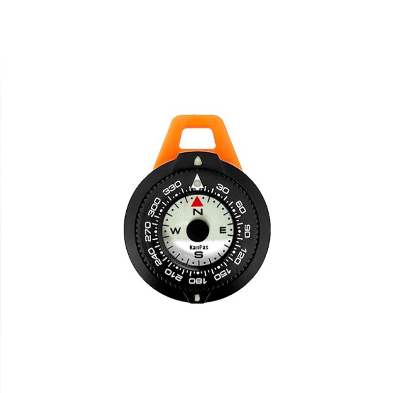 KanPas Luminous EDC Compass with zipper pull ring and lanyard   # K-18