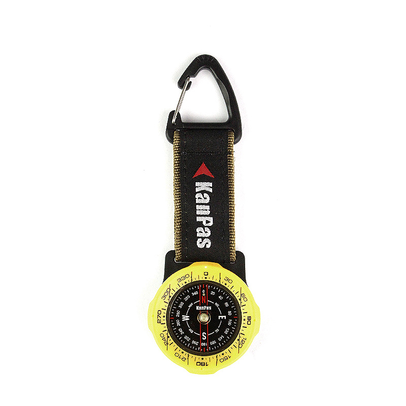 KanPas Outdoor carabiner compass for backpacking   #CA-37  #CA-37B