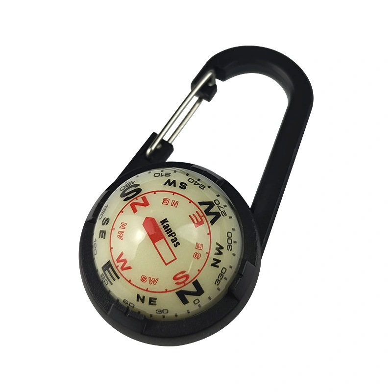 KanPas carabiner style EDC ball Compass   #CAV-30
