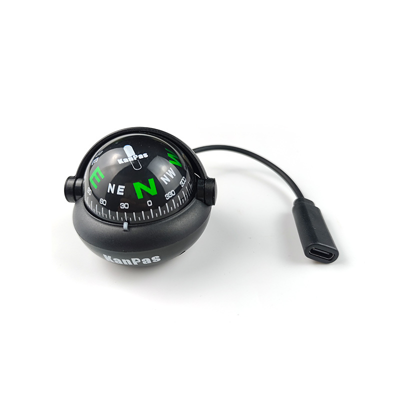 KanPas Vehical dashboard ball compass with LED Light    #V-40-L
