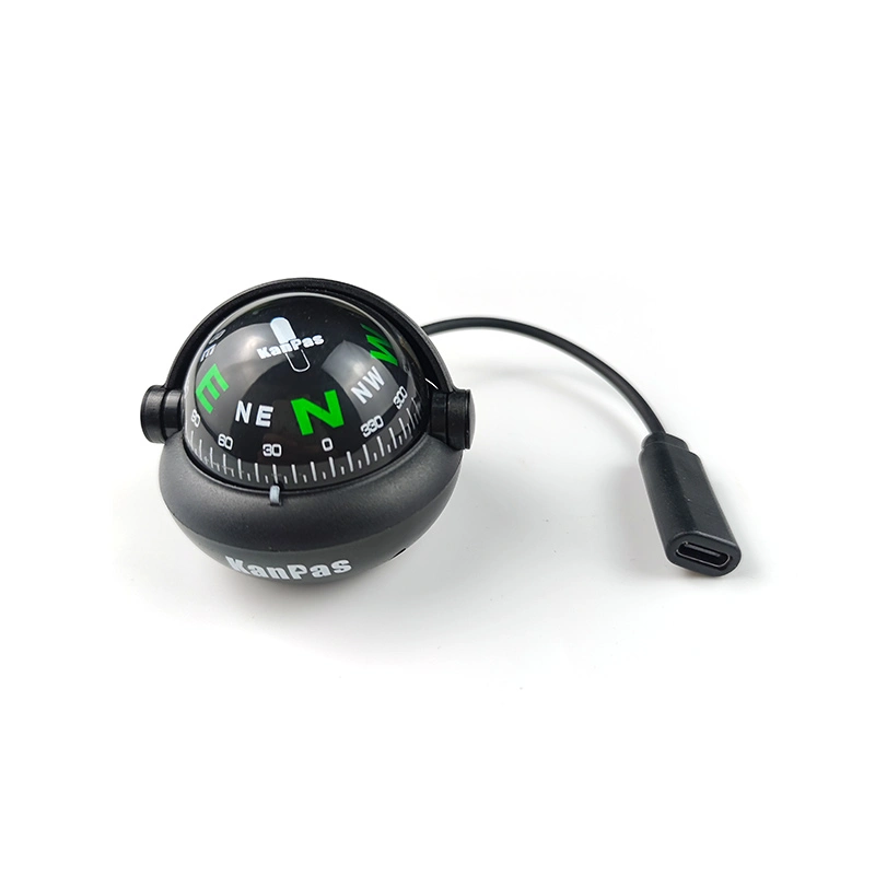 Lighted Rv Compass KanPas Vehical dashboard ball compass with LED Light #V-40-L