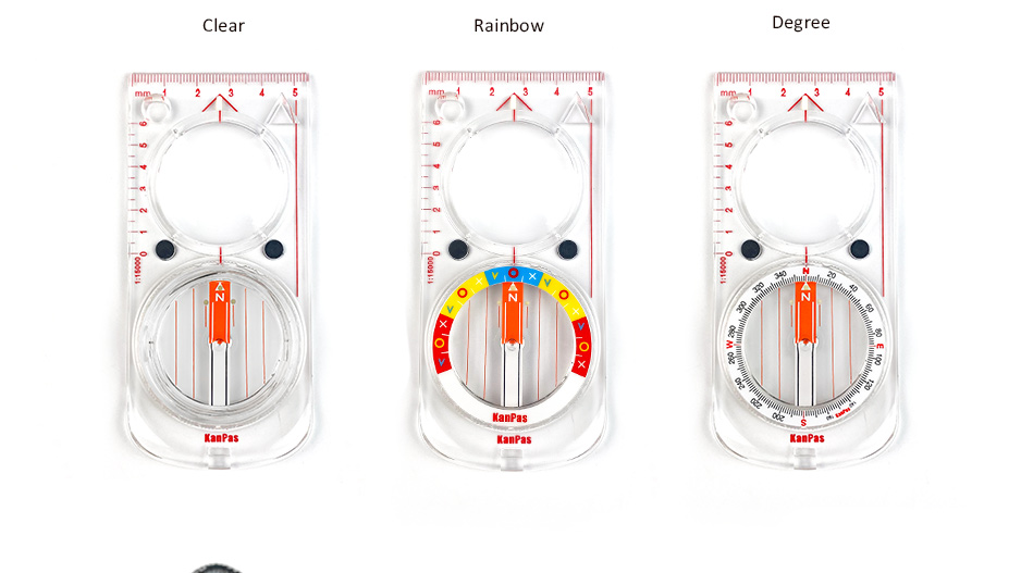 Anti-abrasion scale printing on Kanpas professional baseplate compass