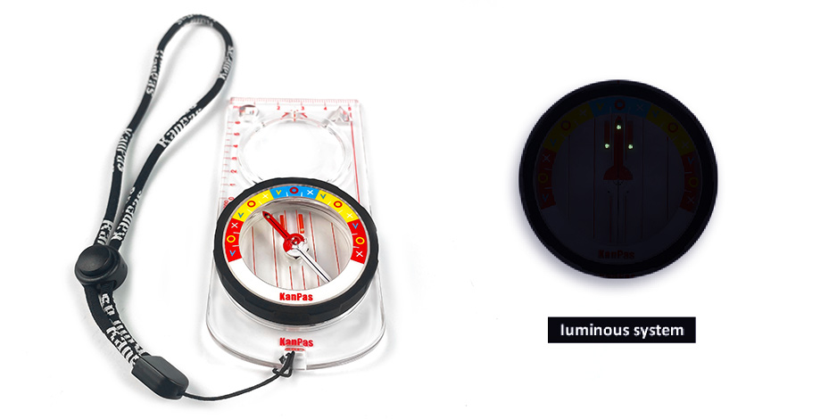 Anti-abrasion scale printing on Kanpas professional baseplate compass