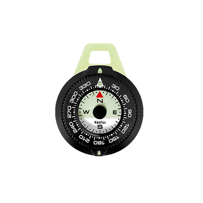 KanPas Luminous EDC Compass with zipper pull ring and lanyard / K-18