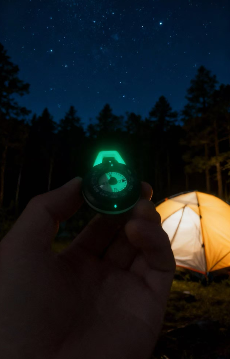 EDC compass keychain 