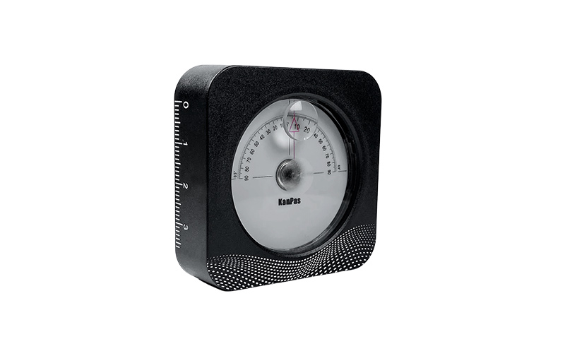 Kanpas Clinon Cli180 clinometer side view showing millimeter scale markings