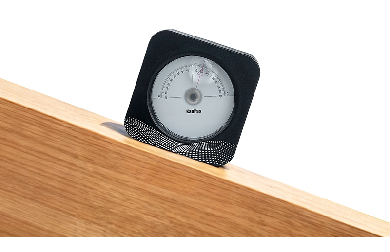 Kanpas Clinon Cli180 clinometer shown in use for gradient and angle measurement