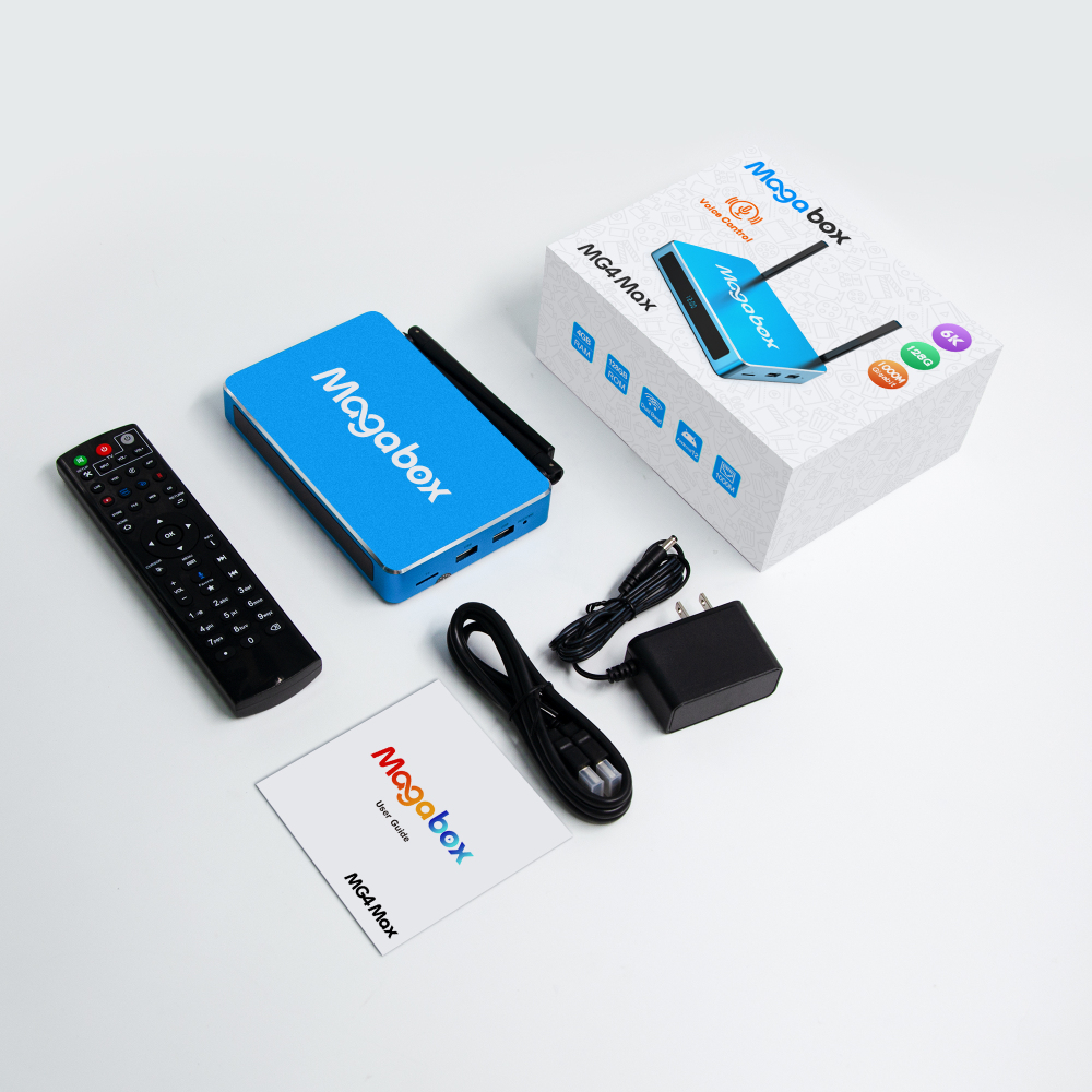 Hottest Android 12 4/128GB 1000M Dual band wifi Magabox MG4 MAX USA IPTV BOX VS Superbox S6 max