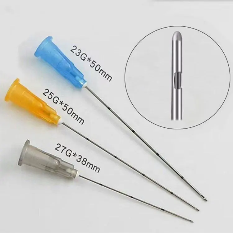 Beauty Personal Care Cannula Needle 18G 22G 25G 27G Stainless Steel fine syringe Blunt Tip Micro Cannula for Dermal Filler