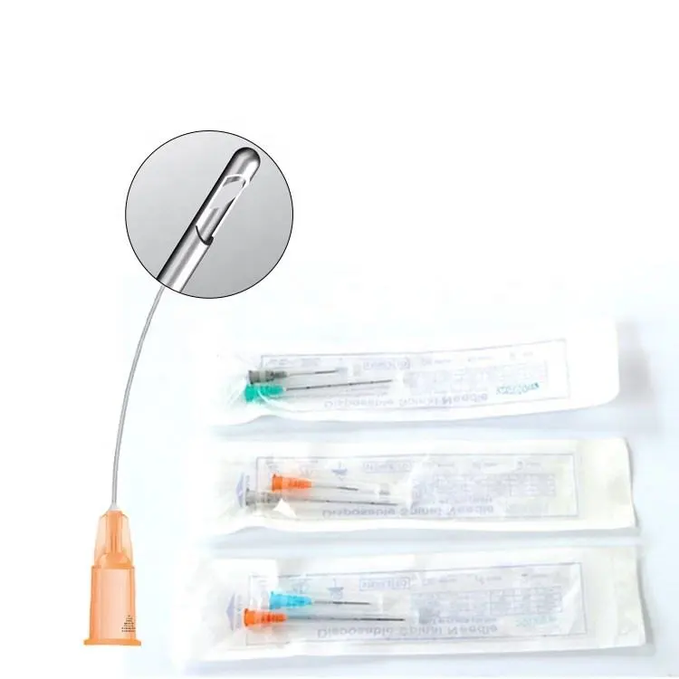 Beauty Personal Care Cannula Needle 18G 22G 25G 27G Stainless Steel fine syringe Blunt Tip Micro Cannula for Dermal Filler