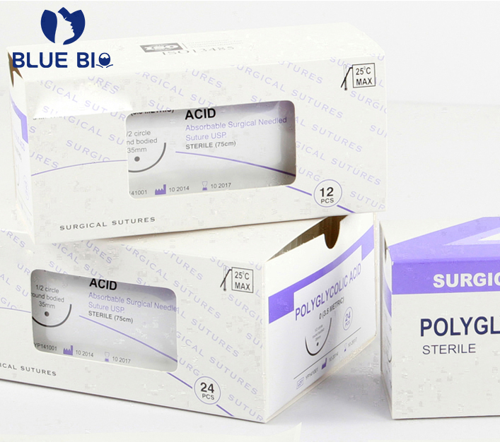 Medical Disposable Surgical Polyglactin 910 /Vicryl / PGA / PDO / silk / nylon / Chromic catgut Polypropylene Surgical Suture