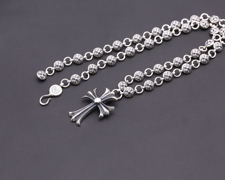 Cross Pendant Necklaces 925 Sterling Silver Links Antique Vintage Gothic Punk Hip-hop Handmade Designer Luxury Fine Jewelry Accessories Gifts For Men Women