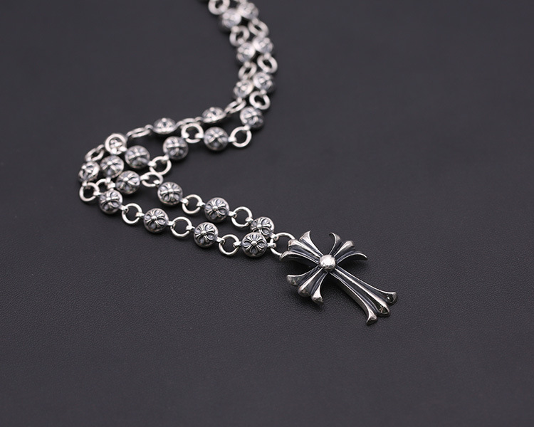 Cross Pendant Necklaces 925 Sterling Silver Links Antique Vintage Gothic Punk Hip-hop Handmade Designer Luxury Fine Jewelry Accessories Gifts For Men Women