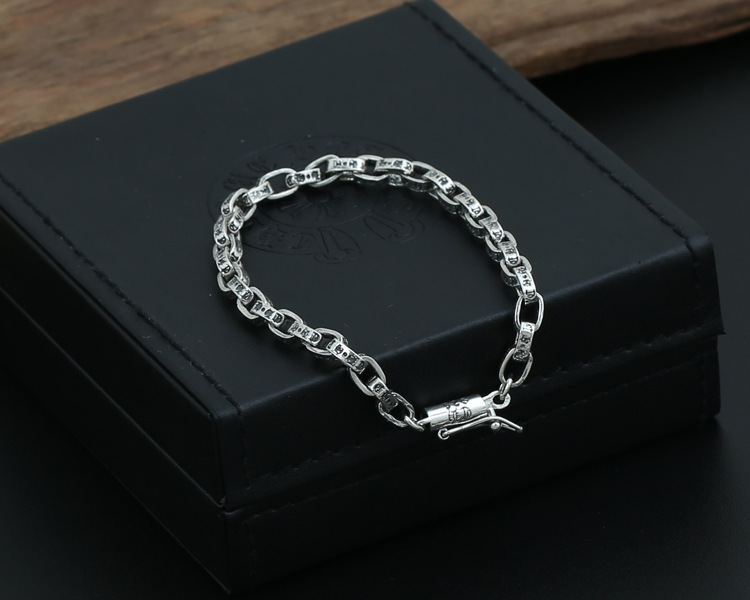 925 sterling silver paper chain bracelets American European antique designer crosses luxury jewelry accessories