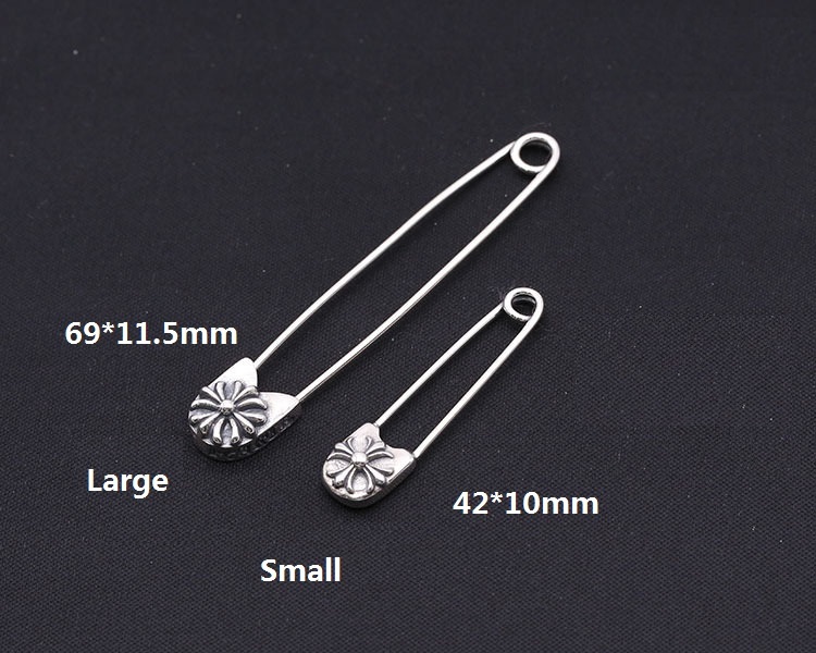 925 sterling silver handmade crosses brooches American European antique silver designer jewelry vintage punk style fashion accessories for men and women