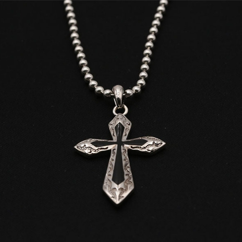 925 sterling silver handmade vintage necklace pendants American European antique silver designer cross pendants without chain punk style luxury jewelry