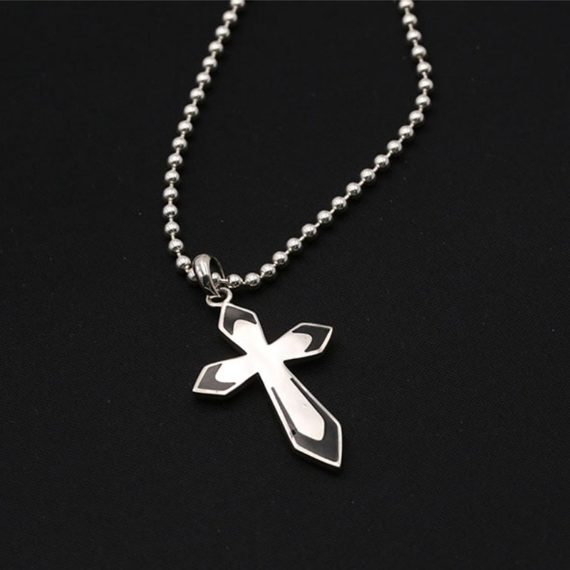 925 sterling silver handmade vintage necklace pendants American European antique silver designer cross pendants without chain punk style luxury jewelry