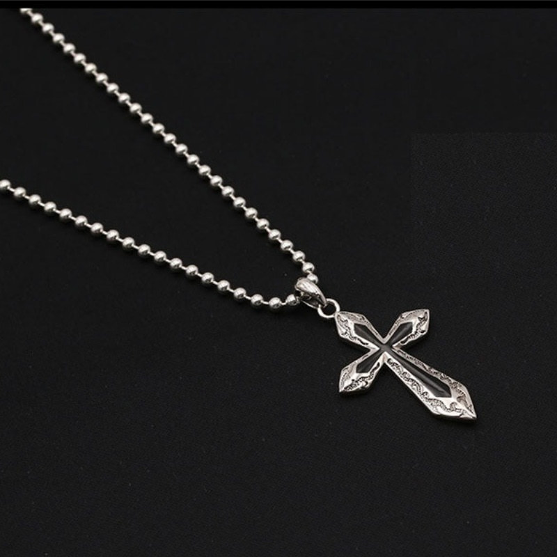 925 sterling silver handmade vintage necklace pendants American European antique silver designer cross pendants without chain punk style luxury jewelry