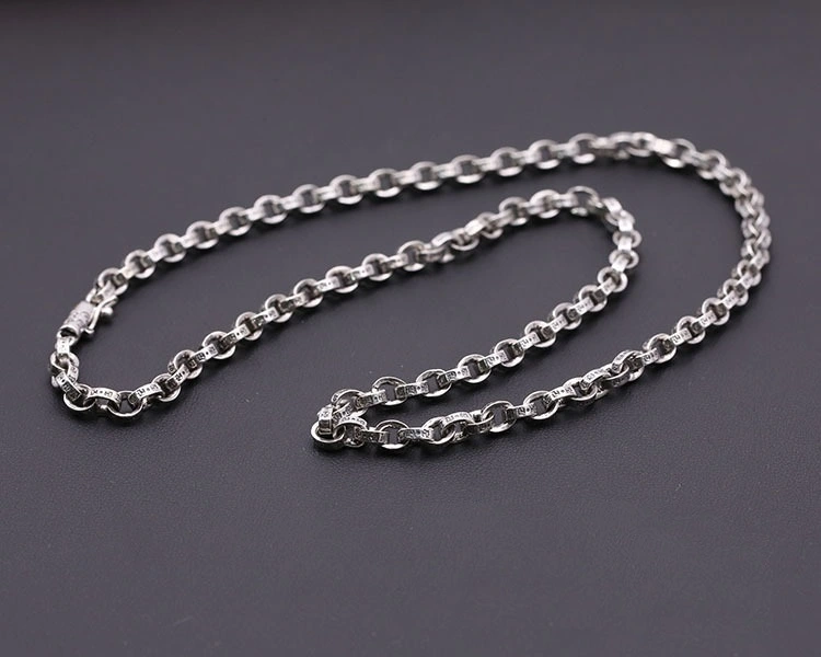 Paper Chains Necklaces 925 Sterling Silver 4 5 mm Width Links 45 50 55 60 65 70 75 80 cm Gothic Punk Handmade Designer Chain Fine Jewelry Accessories Gifts for Men Women