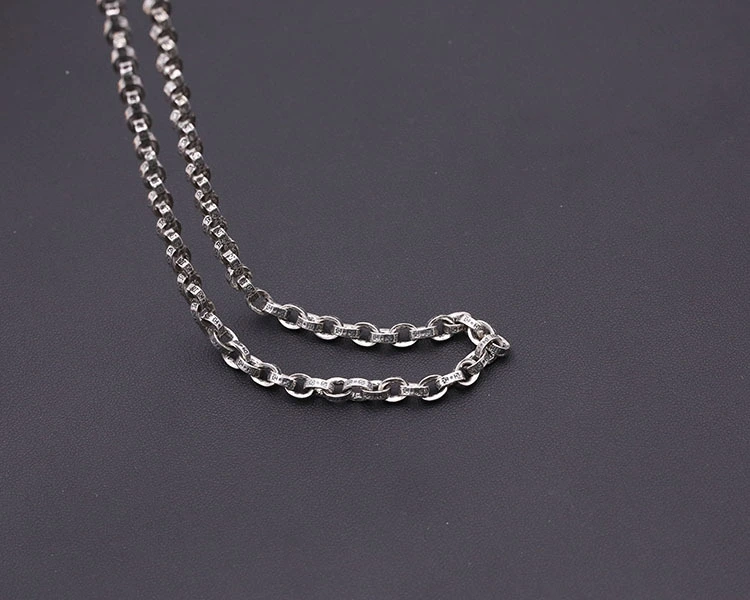 Paper Chains Necklaces 925 Sterling Silver 4 5 mm Width Links 45 50 55 60 65 70 75 80 cm Gothic Punk Handmade Designer Chain Fine Jewelry Accessories Gifts for Men Women