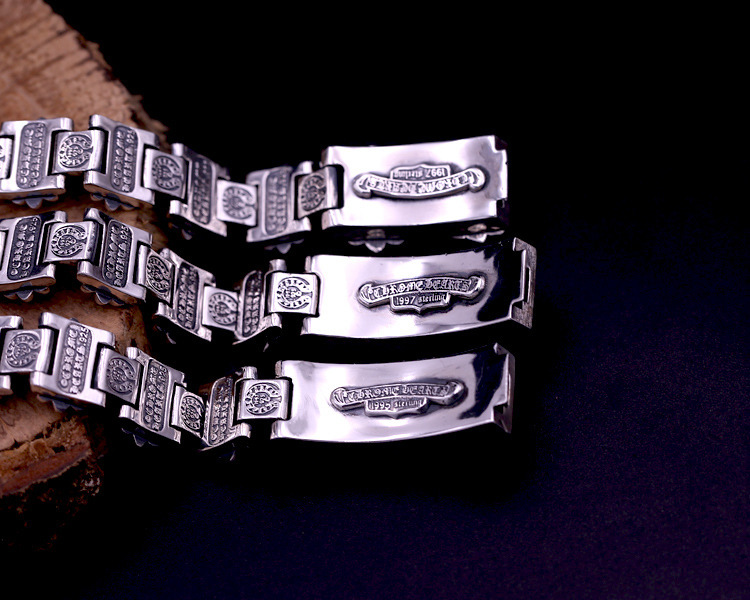 925 sterling silver handmade vintage bracelets American European antique silver designer crosses sword men's thick bracelets stylish fashionable punk style