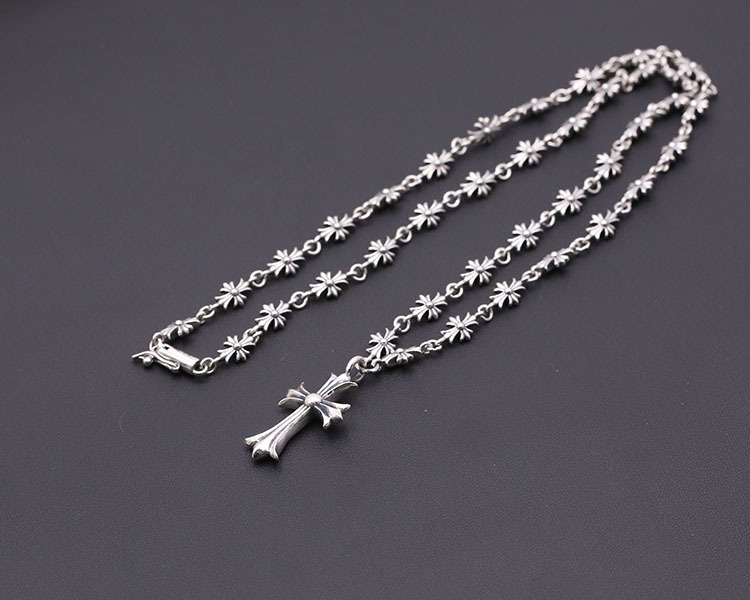 925 sterling silver handmade vintage pendant necklaces American European antique silver designer luxury jewelry crosses pendant necklaces punk style