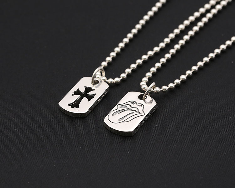 Cross Mouth Badges Pendant Necklaces 925 Sterling Silver Ball chain Vintage Gothic Punk Hip-hop fashion Timeless Jewelry Accessories Gifts For Men Women 50 55 60 65 cm