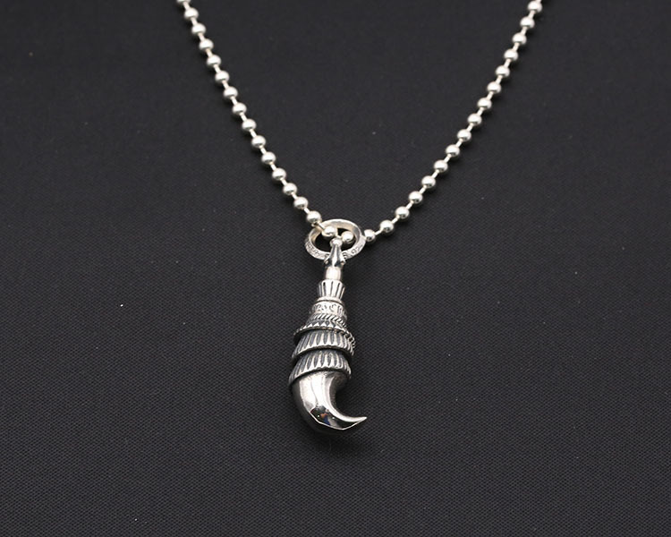 925 sterling silver handmade vintage jewelry necklace pendant without chain American European antique silver designer eagle claw pendants for men and women