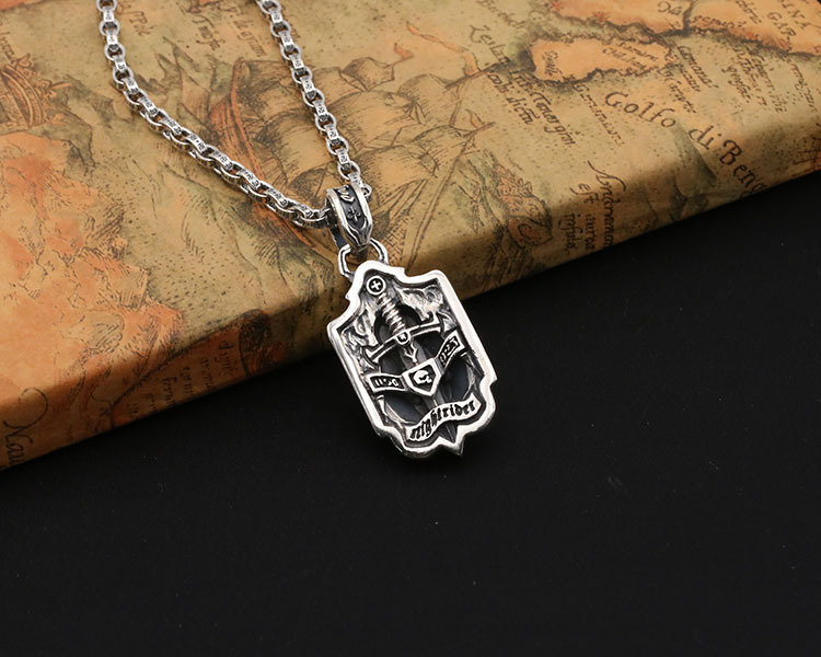 925 sterling silver handmade vintage jewelry necklace pendant without chain American European antique silver designer lion pendants for men