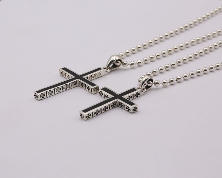 925 sterling silver handmade vintage jewelry necklace pendant without chain American European gothic punk style antique silver designer cross pendants