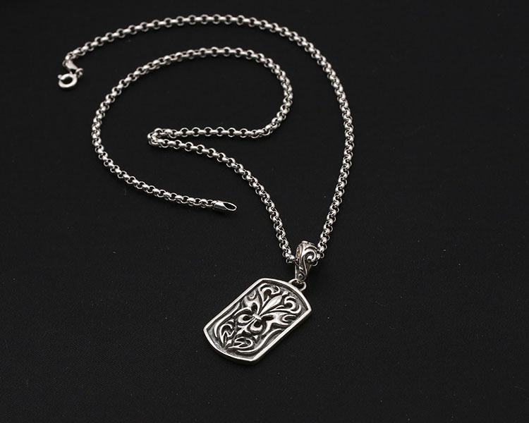 925 sterling silver handmade vintage jewelry necklace pendant without chain American European gothic punk style antique silver designer anchor pendants