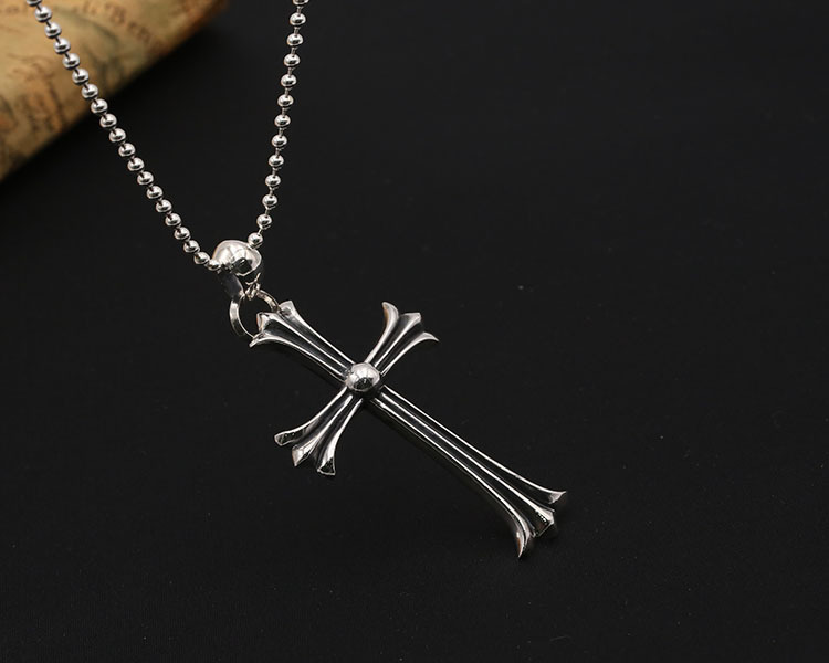 925 sterling silver handmade vintage jewelry necklace pendant without chain American European gothic punk style antique silver designer cross pendants