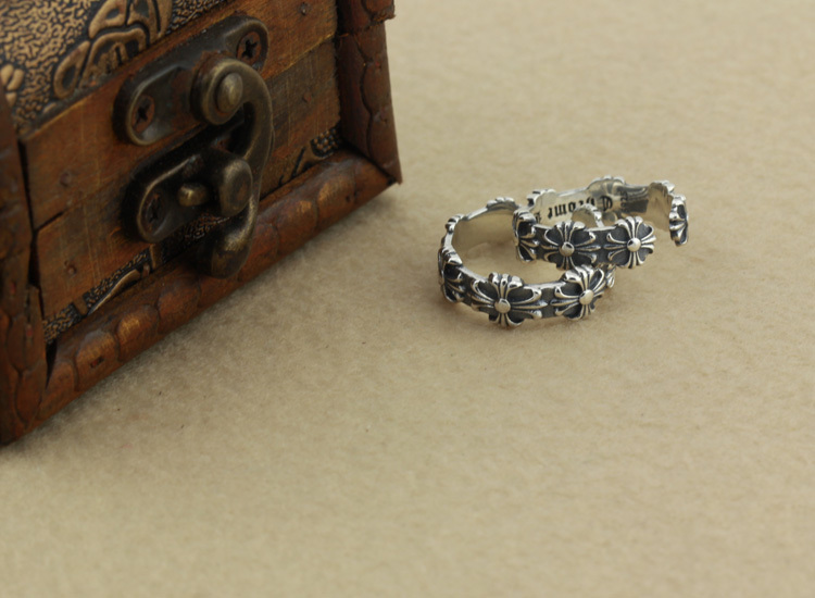 Vintage 925 sterling silver handmade crosses adjustable rings American European Gothic punk style antique silver designer luxury brand jewelry rings