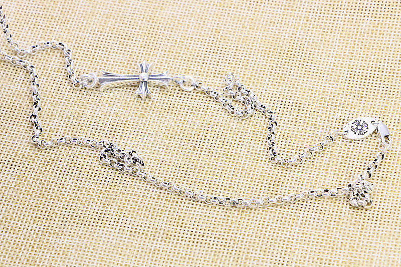 Gothic vintage style 925 sterling silver handmade cross pendant necklace luxury jewelry American European antique silver designer necklaces
