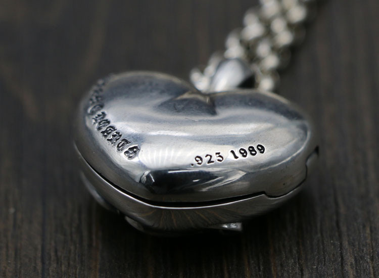925 sterling silver handmade vintage heart locket necklace pendant without chain American European gothic punk style antique silver designer Luxury brand jewelry pendants